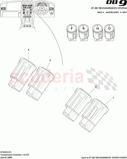 Part Diagram for Aston Martin AD33-7A247-BC