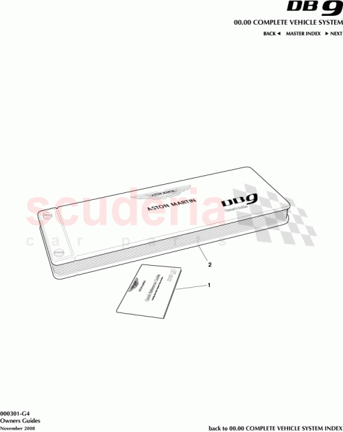 Part Diagram for Aston Martin 4G43-40-10723