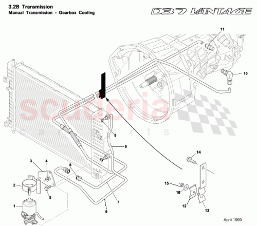 Part Diagram for Aston Martin 695565