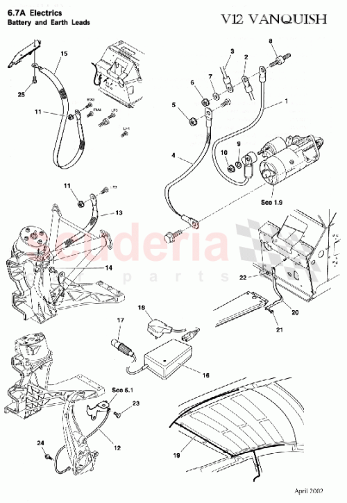 Part Diagram for Aston Martin 4R13-14A120-AC
