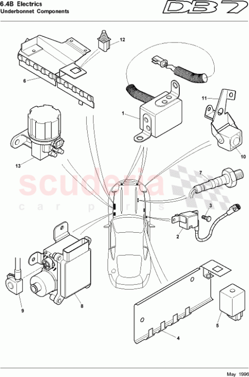 Part Diagram for Aston Martin 37-84185