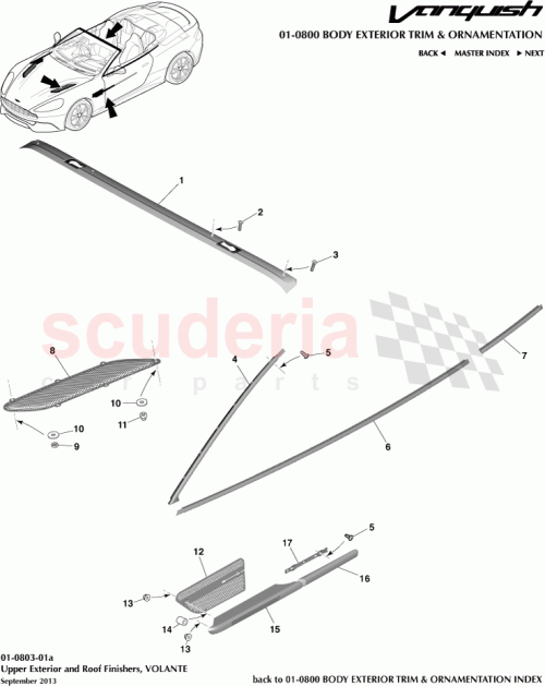 Part Diagram for Aston Martin ED33-L03065-AB
