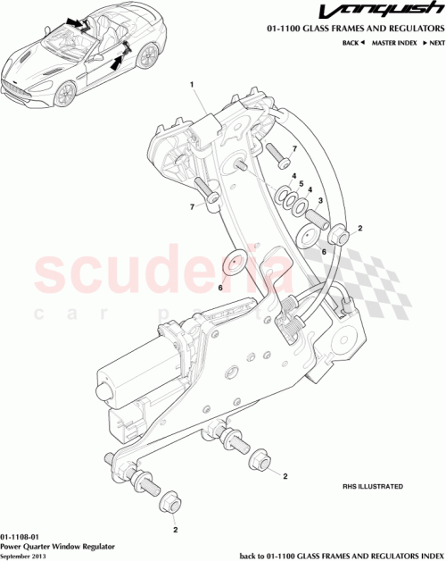 Part Diagram for Aston Martin BG43-389619-AA