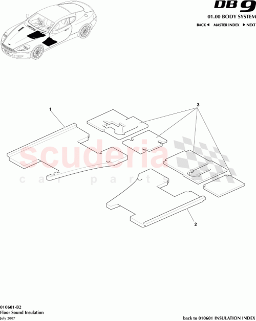 Part Diagram for Aston Martin 4G43-11454-BH