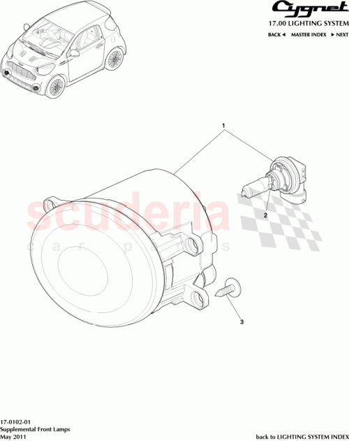 Part Diagram for Aston Martin 90981-13075