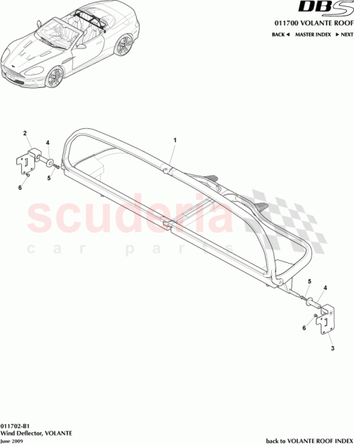 Part Diagram for Aston Martin 6G43-L278H26-AB