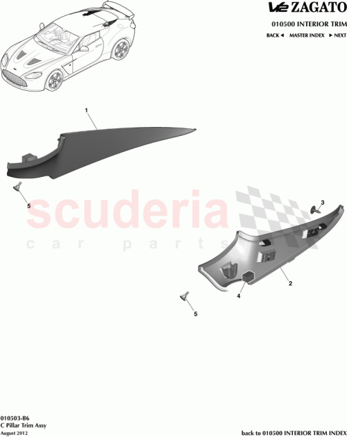 Part Diagram for Aston Martin CY83-68270-AAW