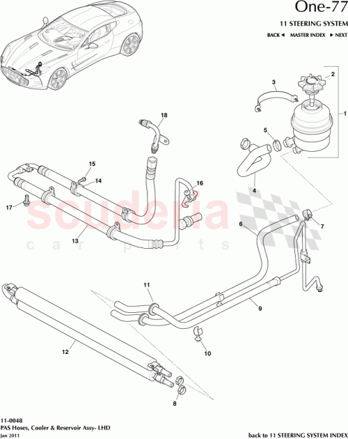 Part Diagram for Aston Martin 12023-03-8742-AA