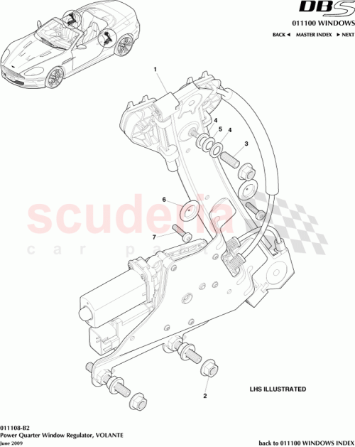 Part Diagram for Aston Martin 4G43SET80086AA