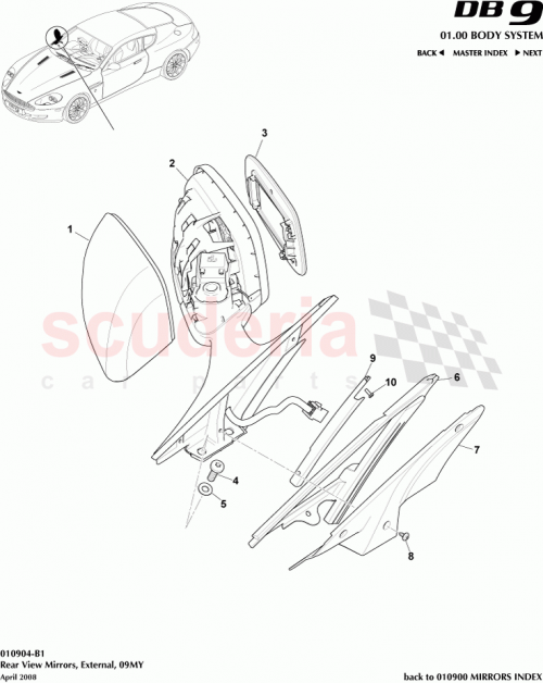 Part Diagram for Aston Martin AG33-3063473-DB
