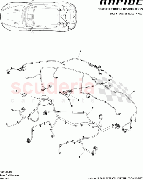 Part Diagram for Aston Martin AD43-14A227-BC