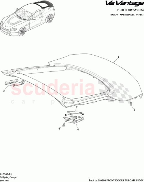 Part Diagram for Aston Martin AD23-40110-AA