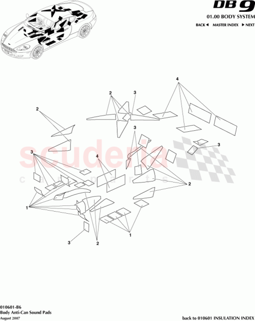 Part Diagram for Aston Martin 8G43-T10B34-AA