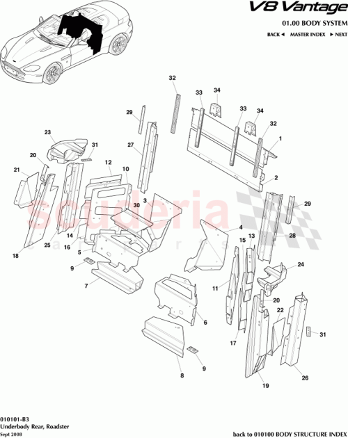 Part Diagram for Aston Martin AG33-10762-AA