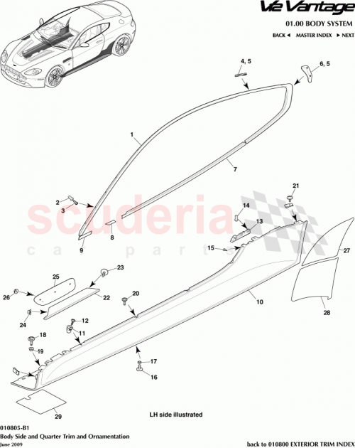 Part Diagram for Aston Martin 6G33-10628-AC
