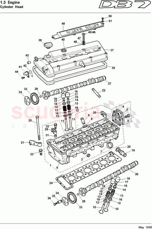 Part Diagram for Aston Martin 07-84443