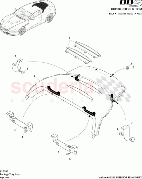 Part Diagram for Aston Martin 8D33-13B477-ABW