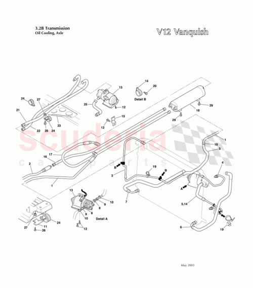 Part Diagram for Aston Martin 1R12-275728-AA