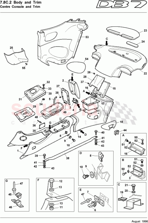 Part Diagram for Aston Martin 698987