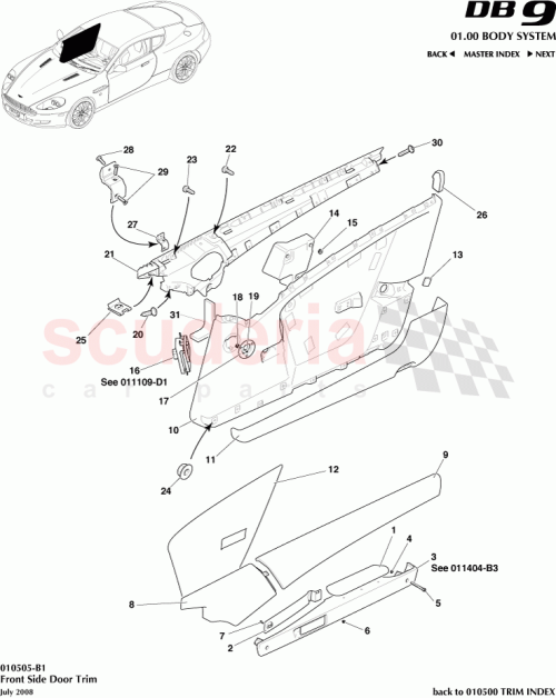 Part Diagram for Aston Martin 4G4323943KBW