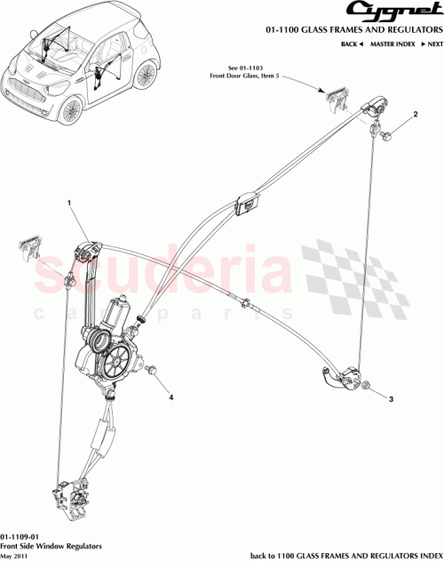Part Diagram for Aston Martin 69810-74020