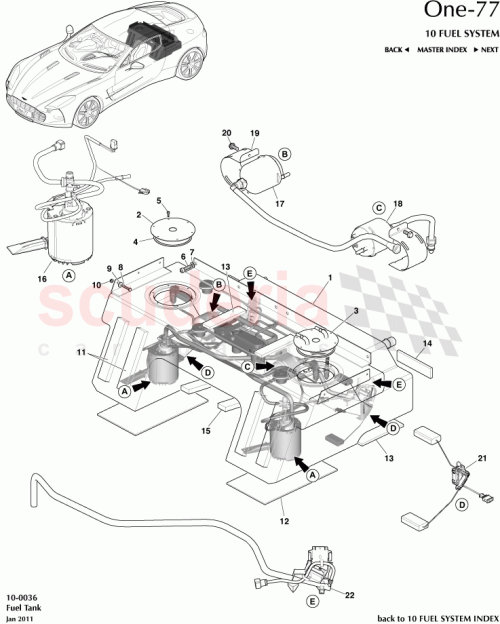 Part Diagram for Aston Martin 12023-09-6002