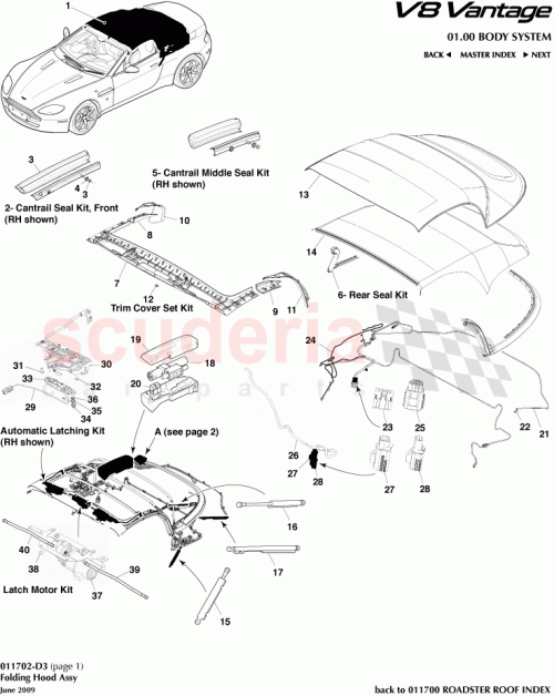 Part Diagram for Aston Martin XW4T14A624CA