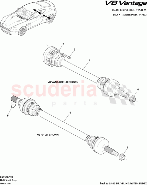 Part Diagram for Aston Martin BG33-4K139-AC
