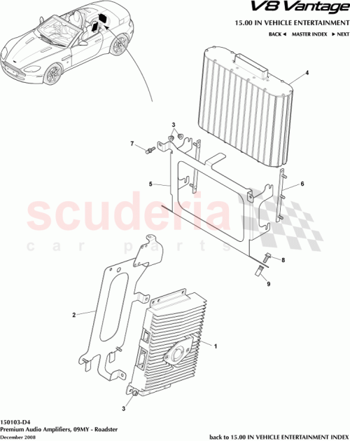 Part Diagram for Aston Martin 6G33-68401-AA