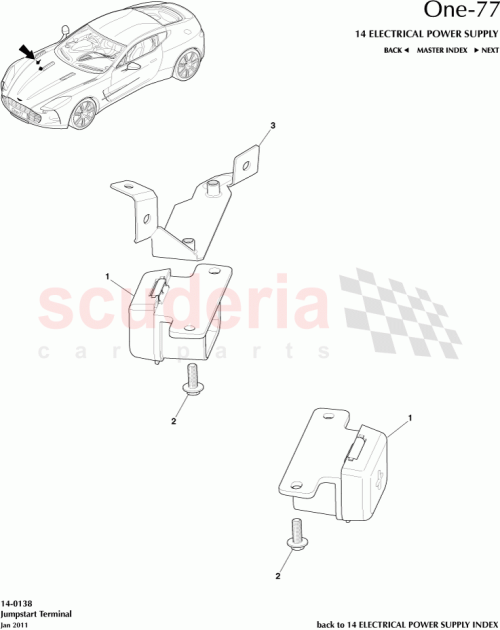 Part Diagram for Aston Martin 12023-03-8748-AA