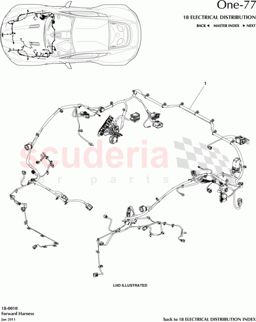 Part Diagram for Aston Martin AY93-9137-DA