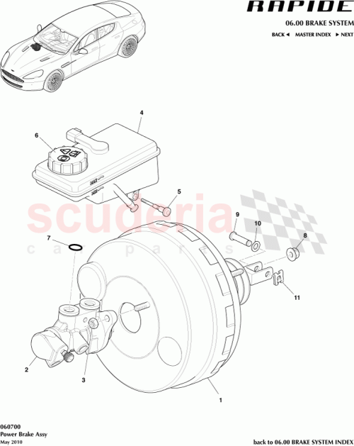 Part Diagram for Aston Martin AD43-2B195-AB