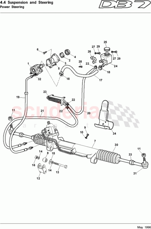 Part Diagram for Aston Martin 91864