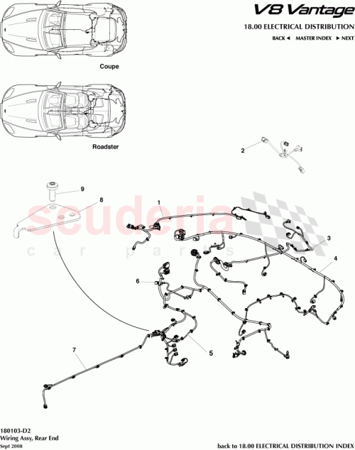Part Diagram for Aston Martin 6G3315B484CB