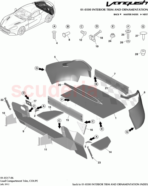 Part Diagram for Aston Martin DD33-F27862-CA