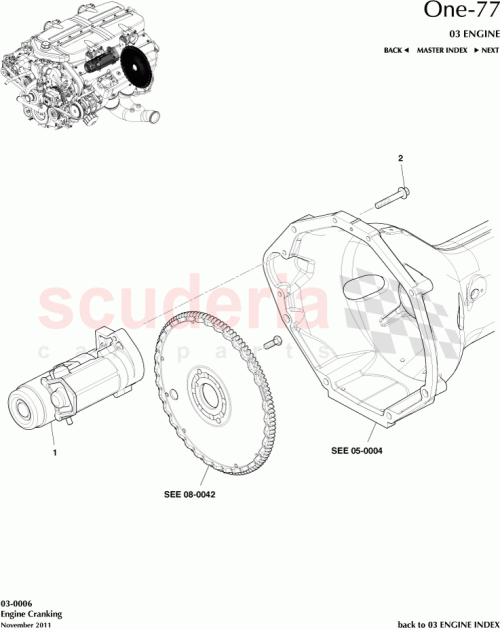 Part Diagram for Aston Martin 12023-03-8788-AC