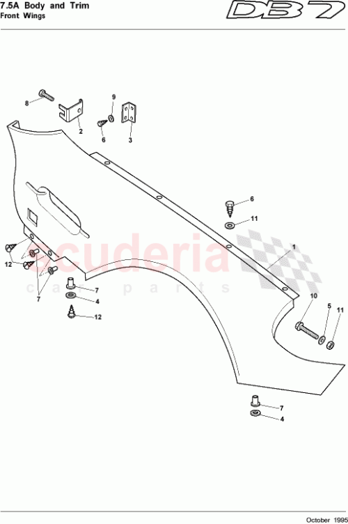 Part Diagram for Aston Martin 697490