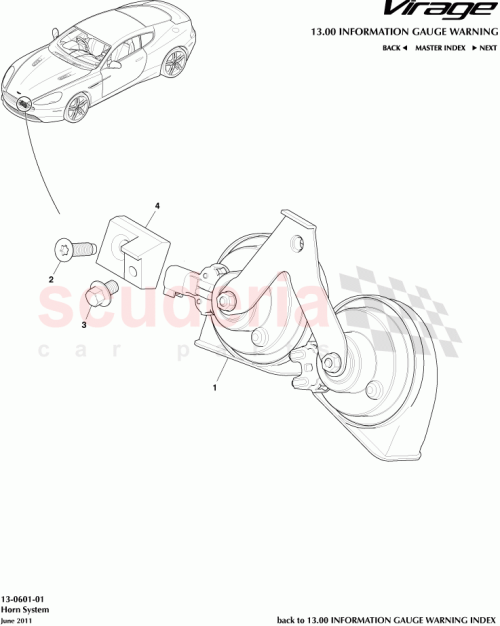 Part Diagram for Aston Martin AD4313A803BA