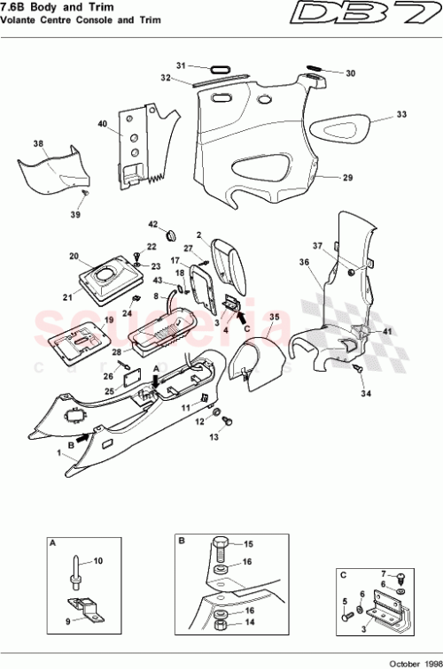 Part Diagram for Aston Martin 83-83736