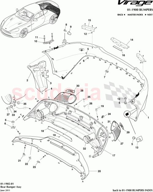 Part Diagram for Aston Martin CG43-01950-AA