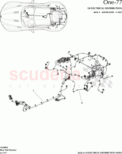 Part Diagram for Aston Martin AY93-9137-AB