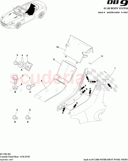 Part Diagram for Aston Martin 4G43L047A44AGW
