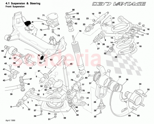 Part Diagram for Aston Martin 23-80965