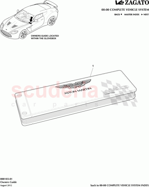 Part Diagram for Aston Martin CY83-120609-XA
