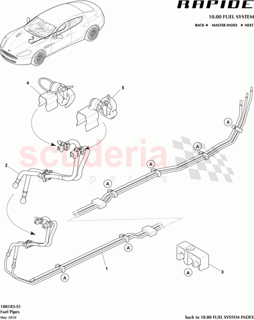 Part Diagram for Aston Martin 8D330210017