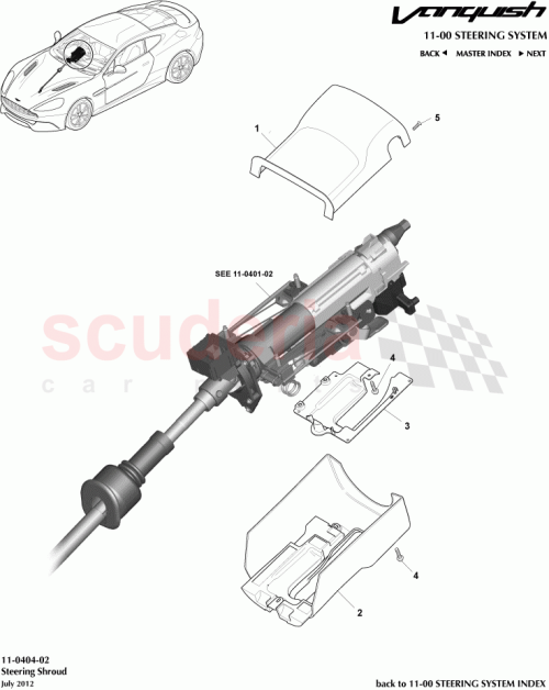 Part Diagram for Aston Martin 8D33-3C695-ACW