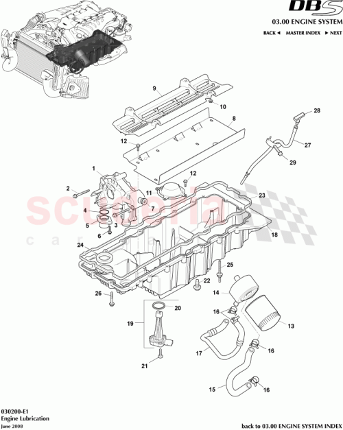 Part Diagram for Aston Martin 8D336750AC