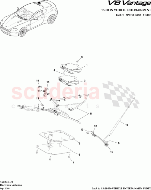 Part Diagram for Aston Martin 6G3314A227BD