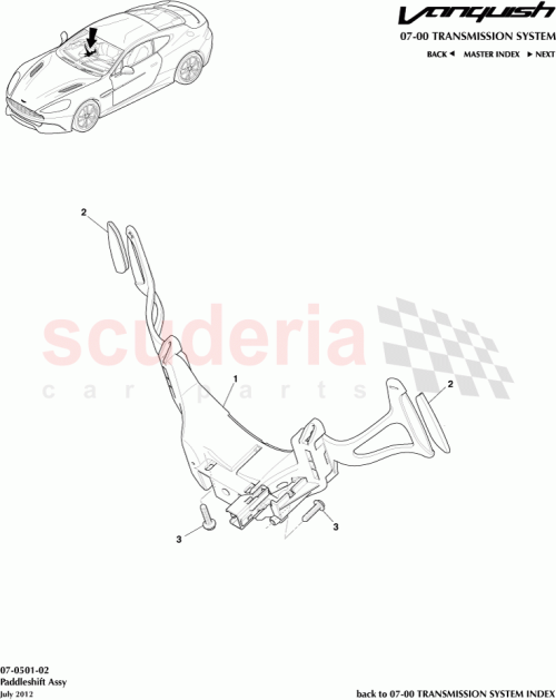 Part Diagram for Aston Martin CD33-7L237-CA