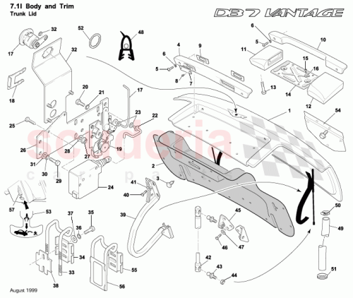 Part Diagram for Aston Martin AD43-19G329-AA